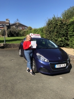 Well done Georgia on passing your test with only 4 driving faults!