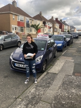 Congratulations Tegan on passing your test 1st time with only 4 driving faults!